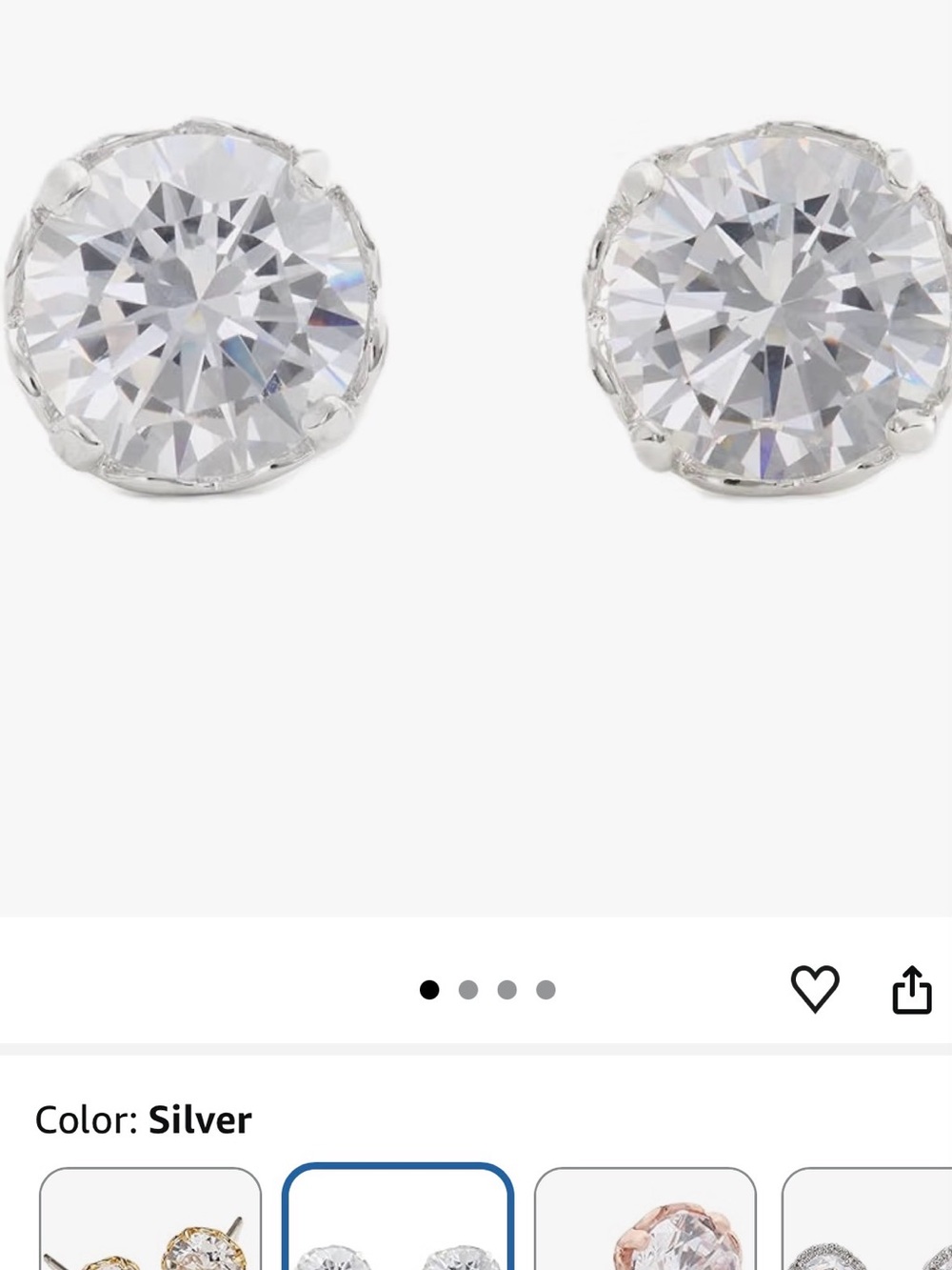 Kate Spade Silver Round Stud Earrings